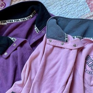 (2) Victoria Secret PINK old style pullover sweatshirt